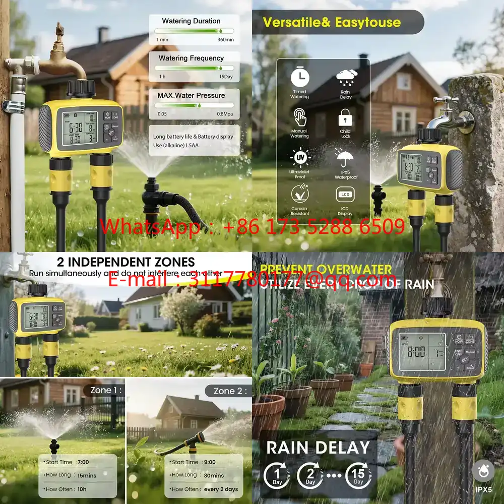 Smart Garden Usa - WAP01 Temporizador de Riego para Jardín