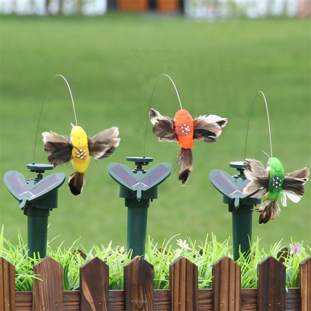 Smart Garden Ornaments - 1 unidad de colibrí solar simulado