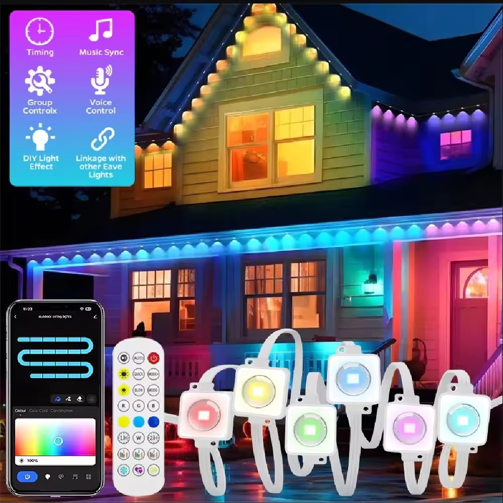 Smart Garden Diy - Luces Inteligentes RGBIC para Aleros de