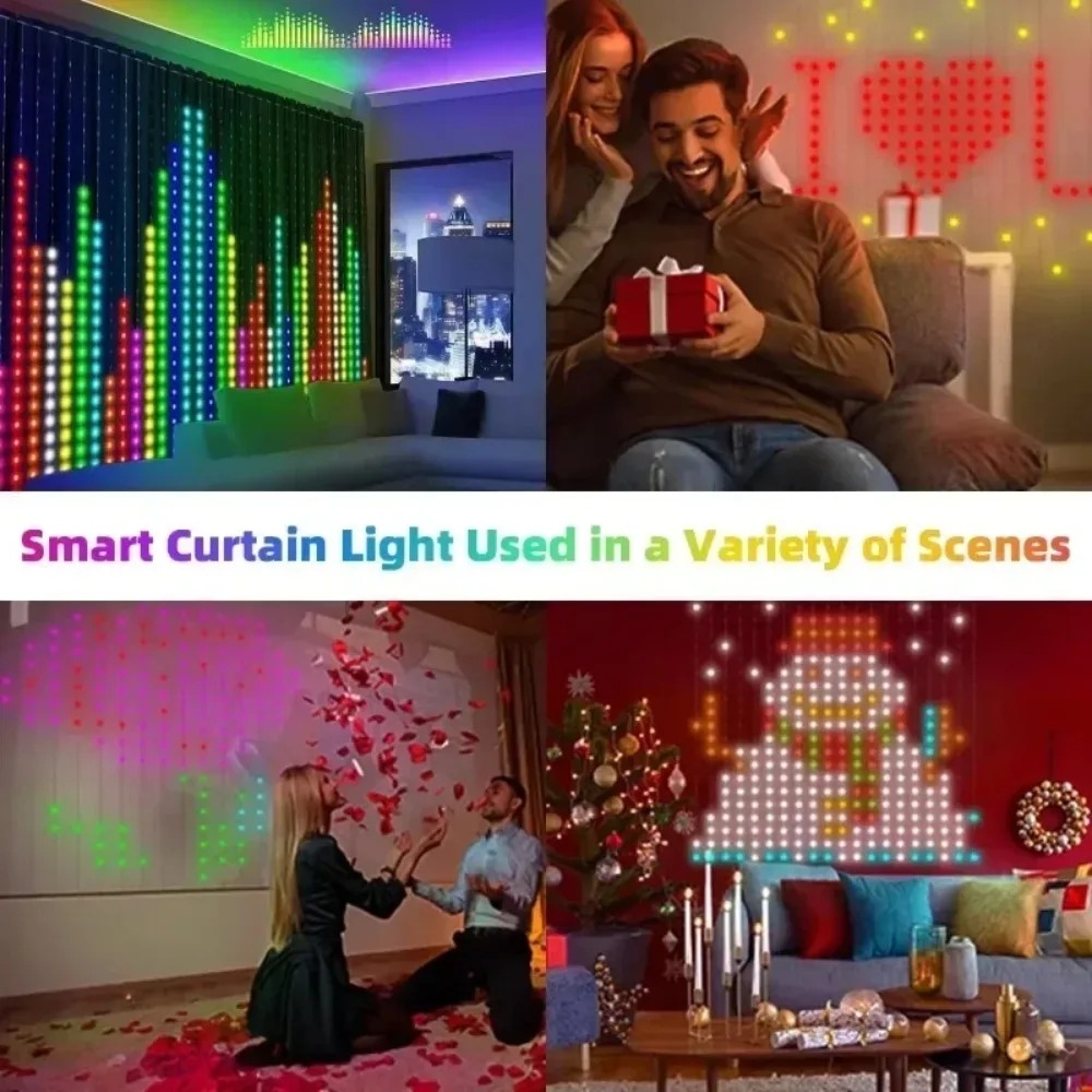 Luces LED de cortina de píxele - Smart Garden Usa reseña y precio