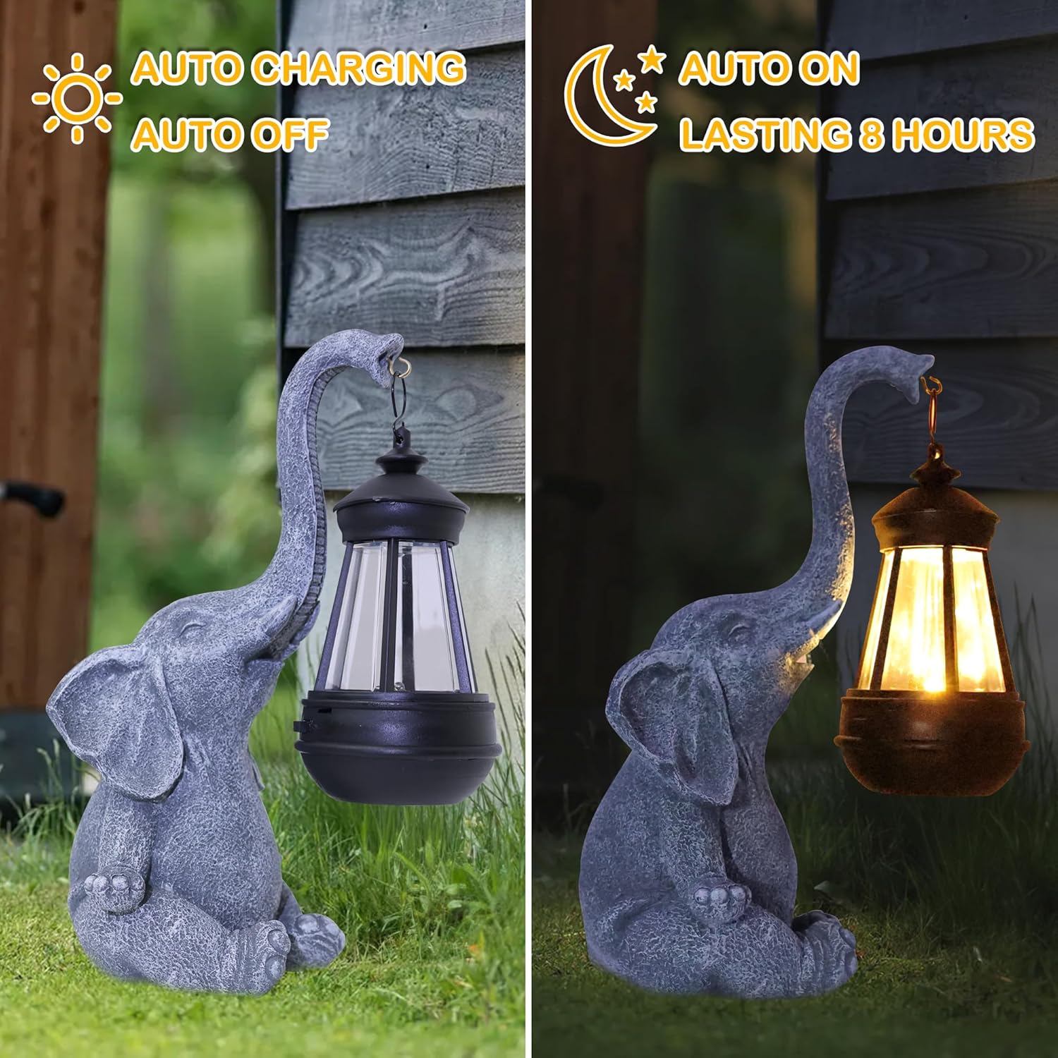 Estatua de elefante de resina  - Smart Garden Ornaments reseña y precio