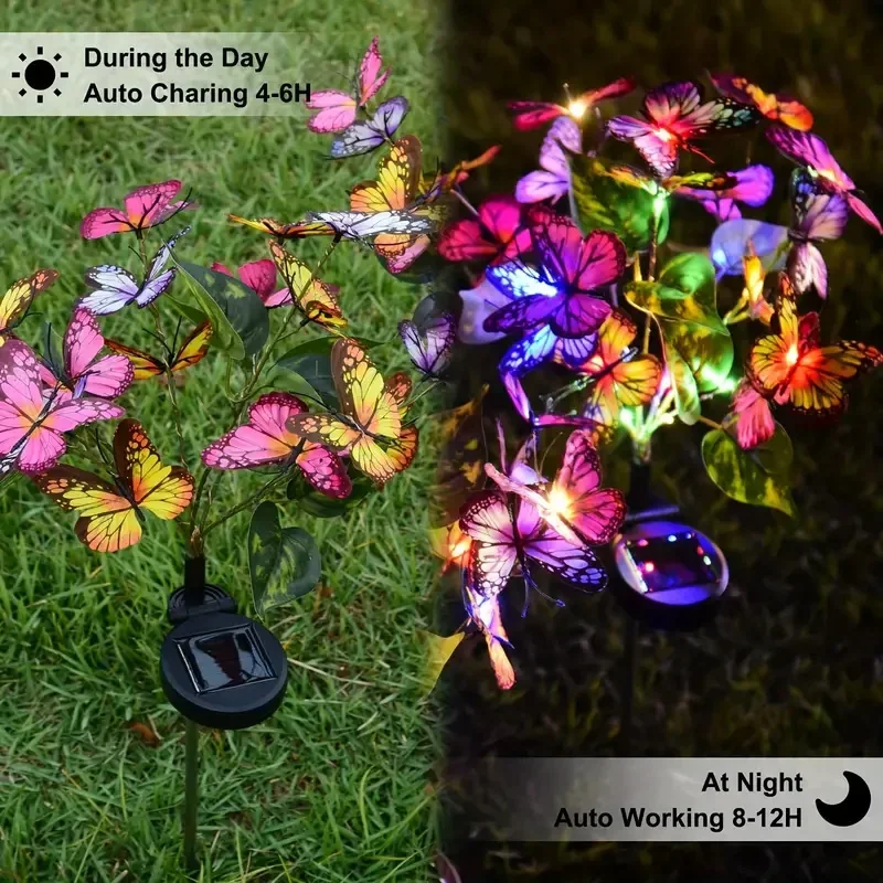 Luces LED solares de mariposa  - Smart Garden Ornaments reseña y precio