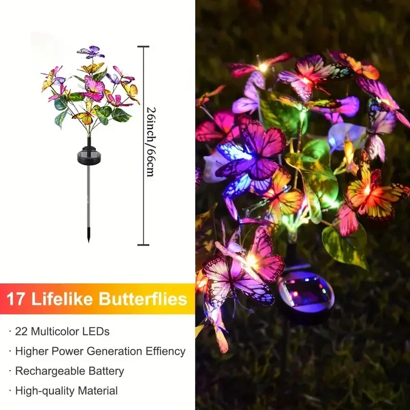 Luces LED solares de mariposa  - Smart Garden Ornaments reseña y precio