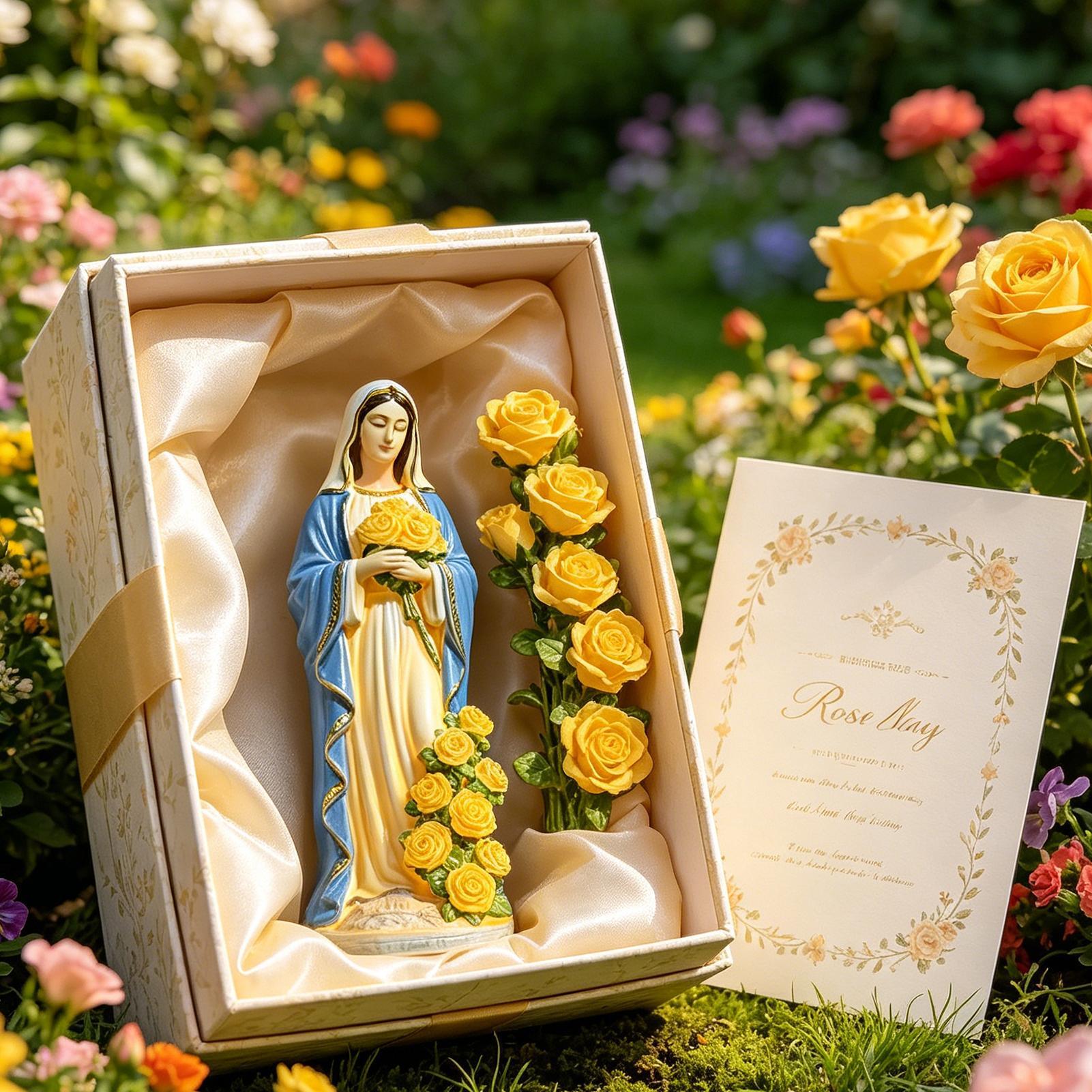 Estatua solar de la Virgen Mar - Smart Garden Ornaments reseña y precio