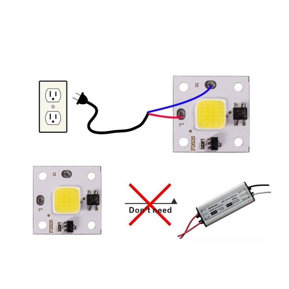 Módulo COB de 10W, 220V, LED,  - Smart Garden Diy reseña y precio