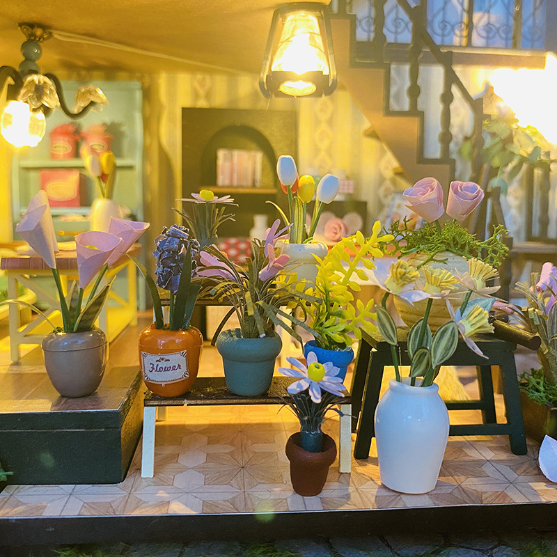 Casa de muñecas de madera DIY, - Smart Garden Diy reseña y precio