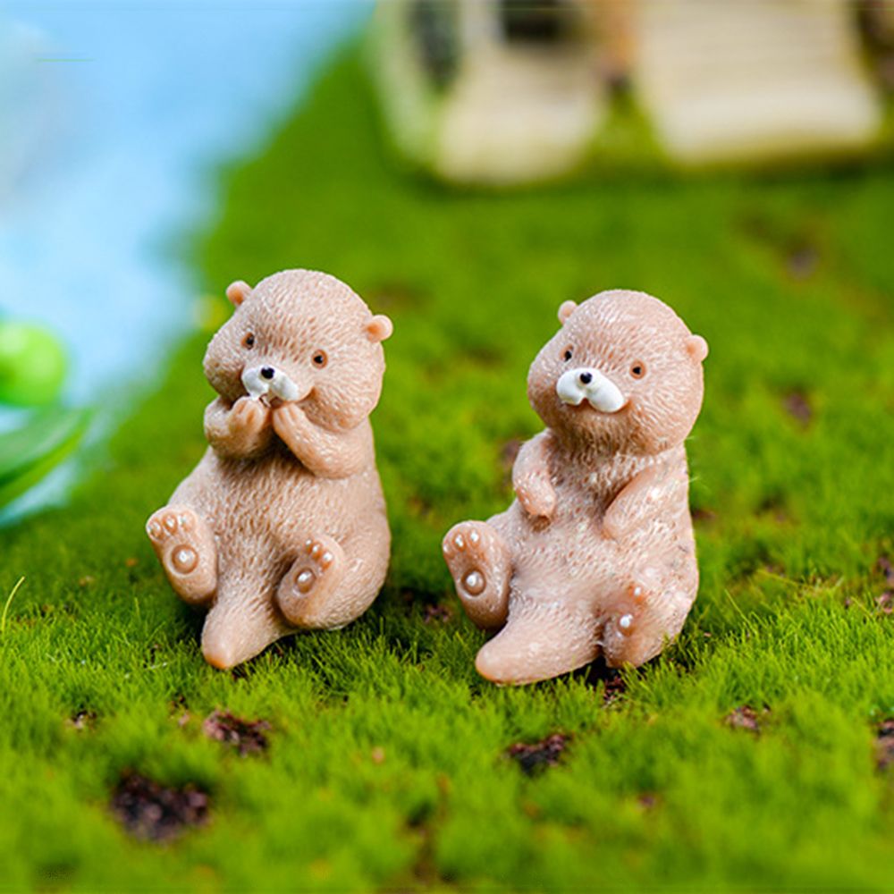 Miniestatuilla de nutrias para - Smart Garden Diy reseña y precio