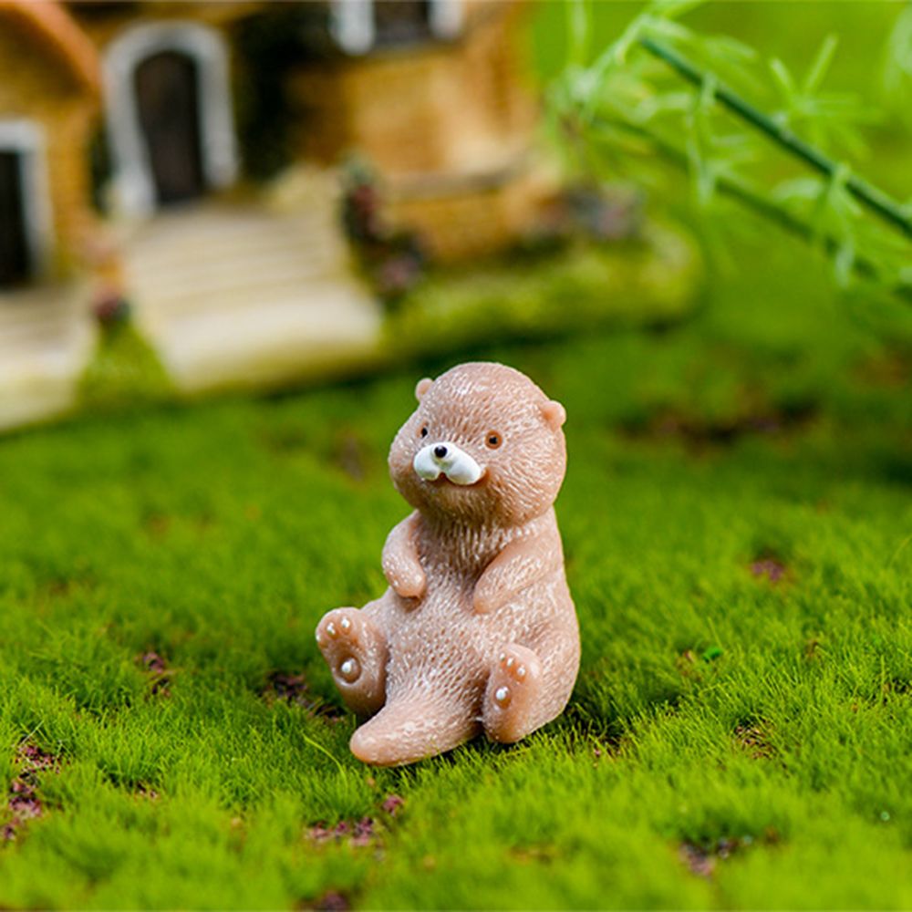 Miniestatuilla de nutrias para - Smart Garden Diy reseña y precio
