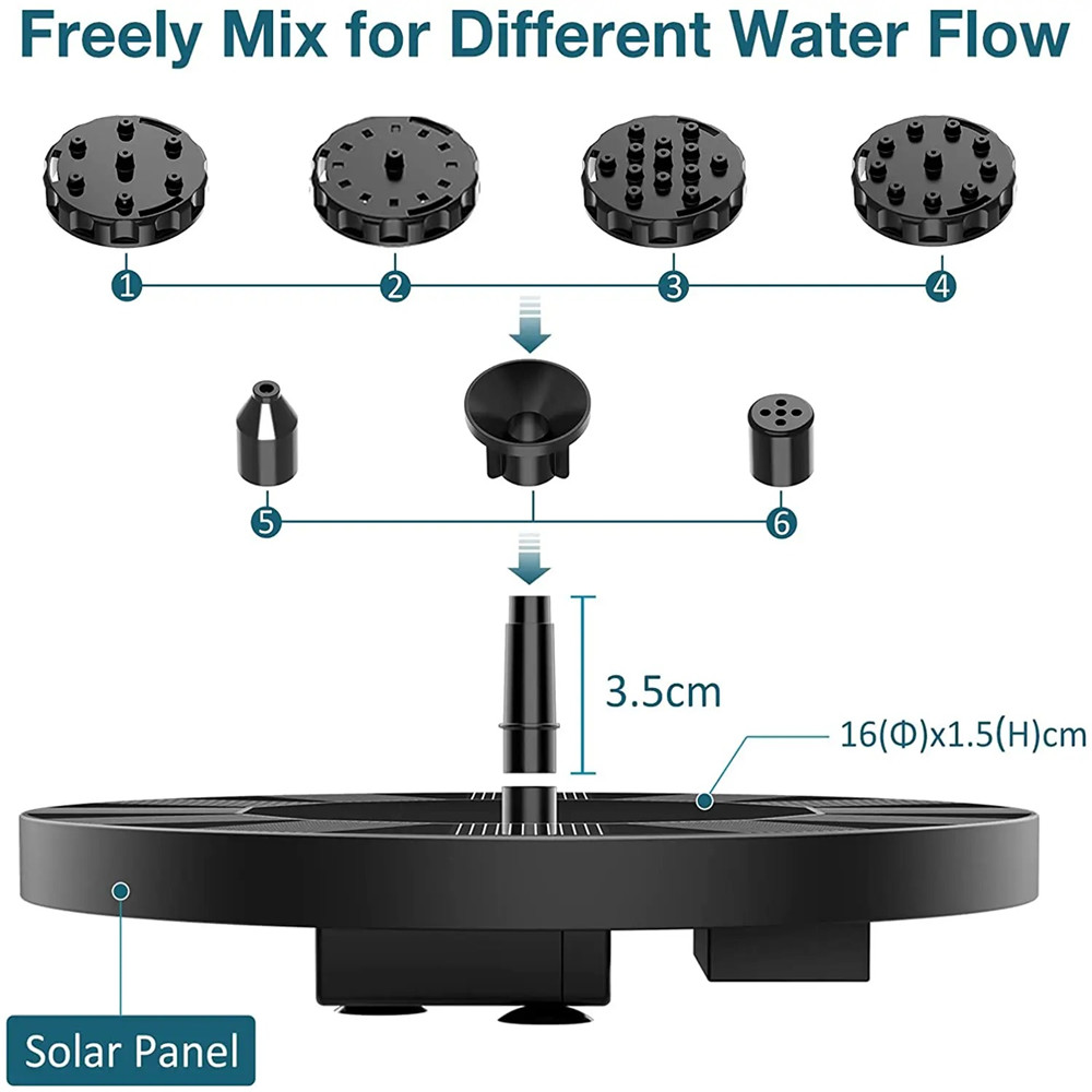 Panel Solar flotante de 13cm,  - Smart Garden Ornaments reseña y precio