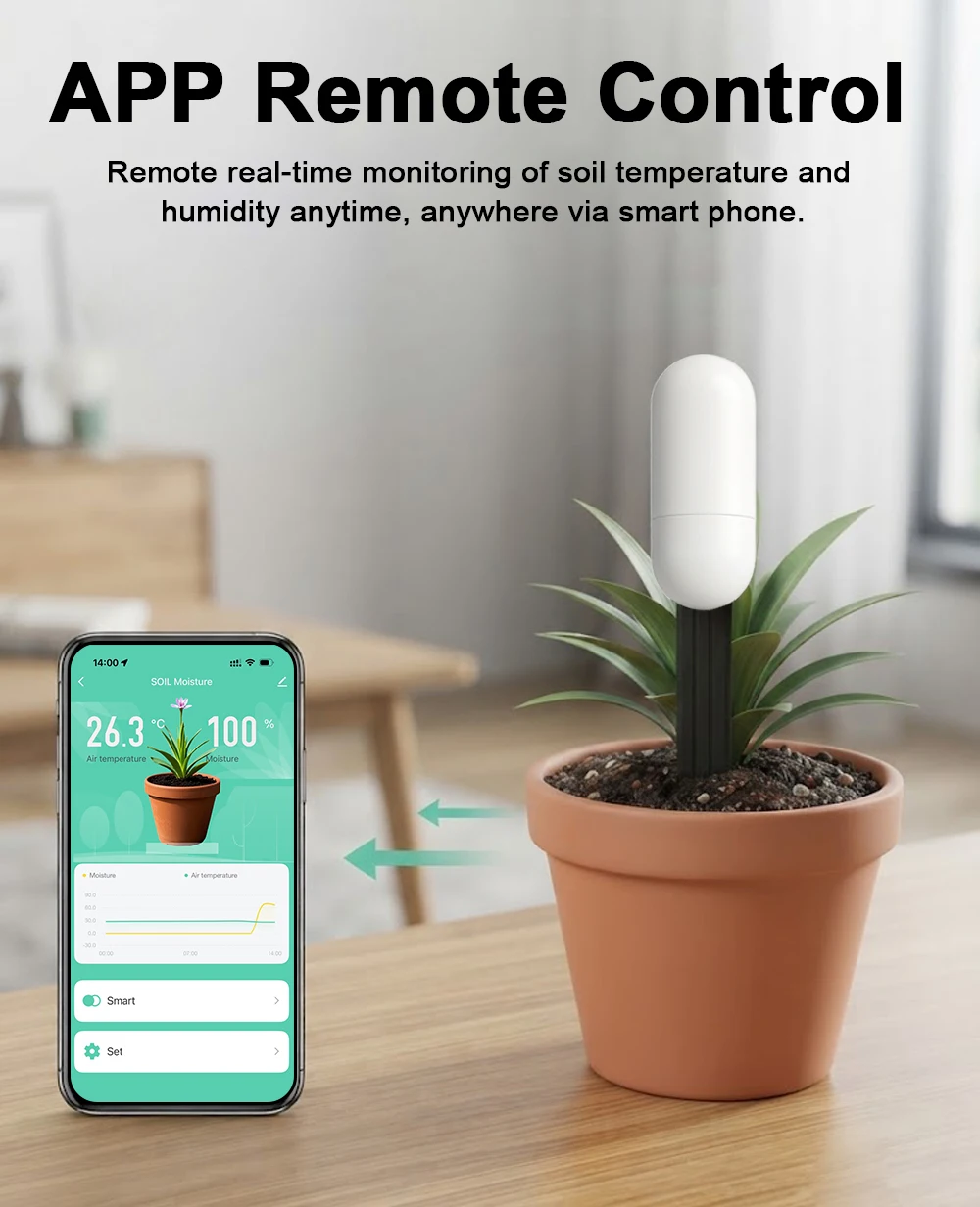 Detector de Humedad y Temperat - Smart Garden Products reseña y precio